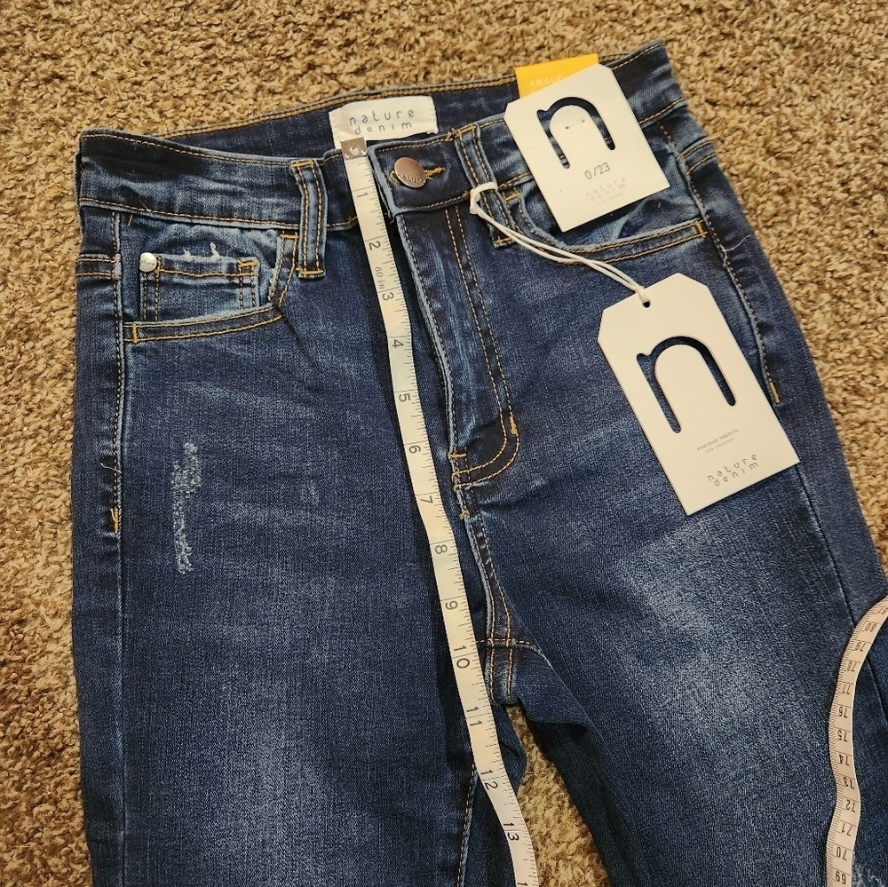 Nature Denim Ankle Skinny High Rise Jeans - Picture 3 of 7